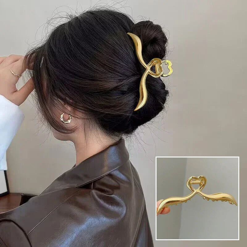 Metal Geometric Hair Claws - Piña Colada