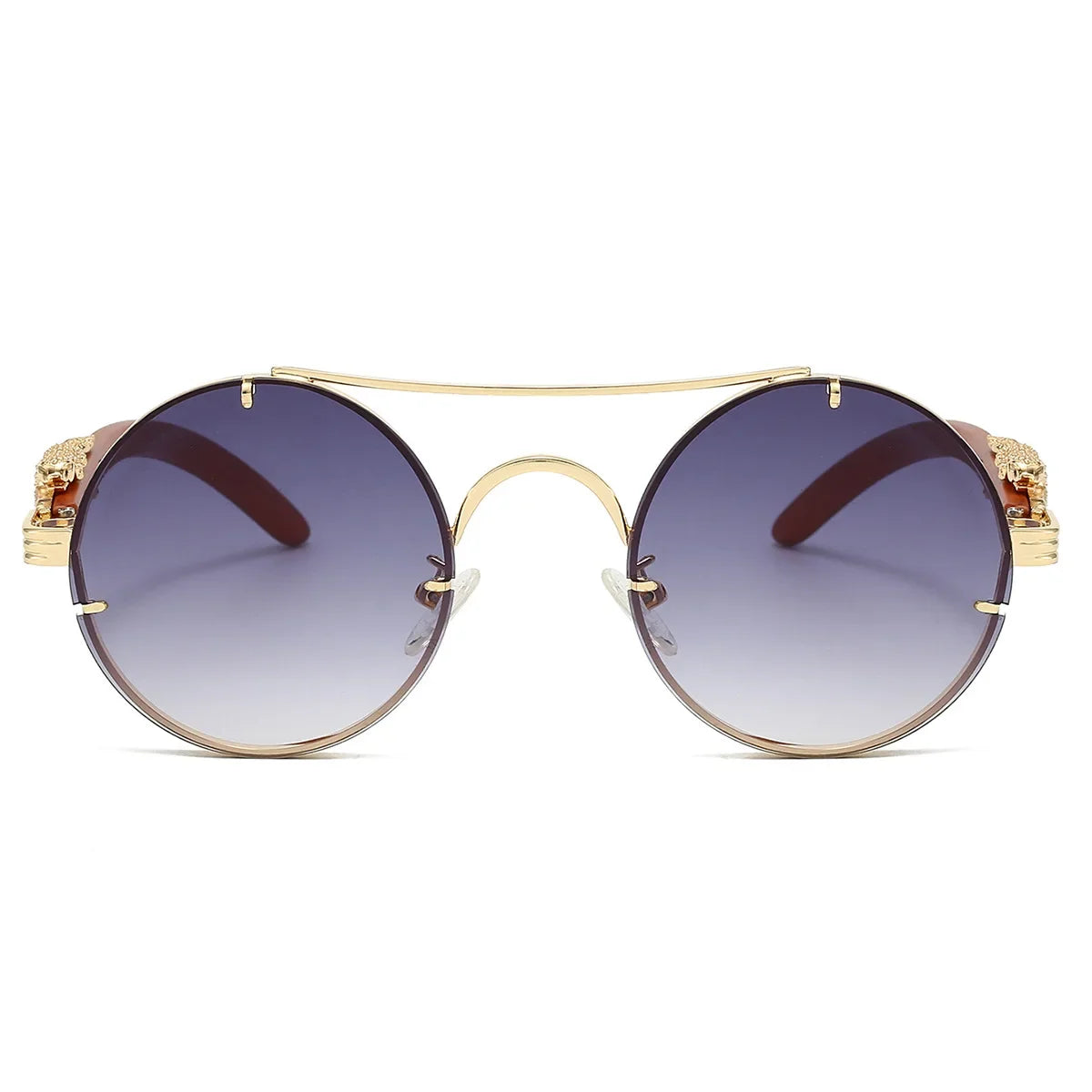 Vintage Round Sunglasses - Piña Colada