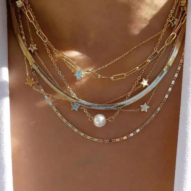 Bohemia Multilayer Necklaces - Piña Colada