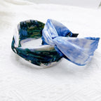Hairband Wide Side Cross Knot Turban - Piña Colada