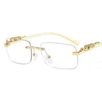 Square Rimless Sunglasses - Piña Colada