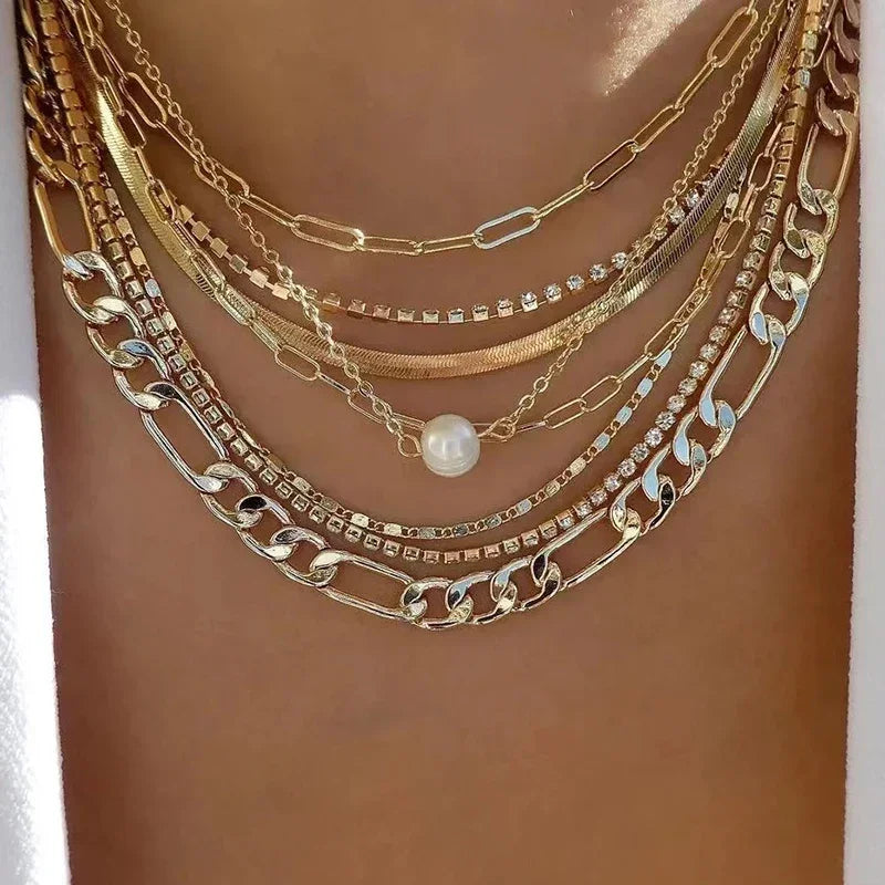 Bohemia Multilayer Necklaces - Piña Colada