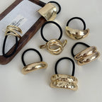 Metal Irregular Double-Layer Hair Bands - Piña Colada
