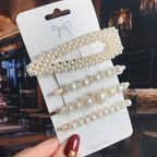 Flower Pearl Hair Clip - Piña Colada