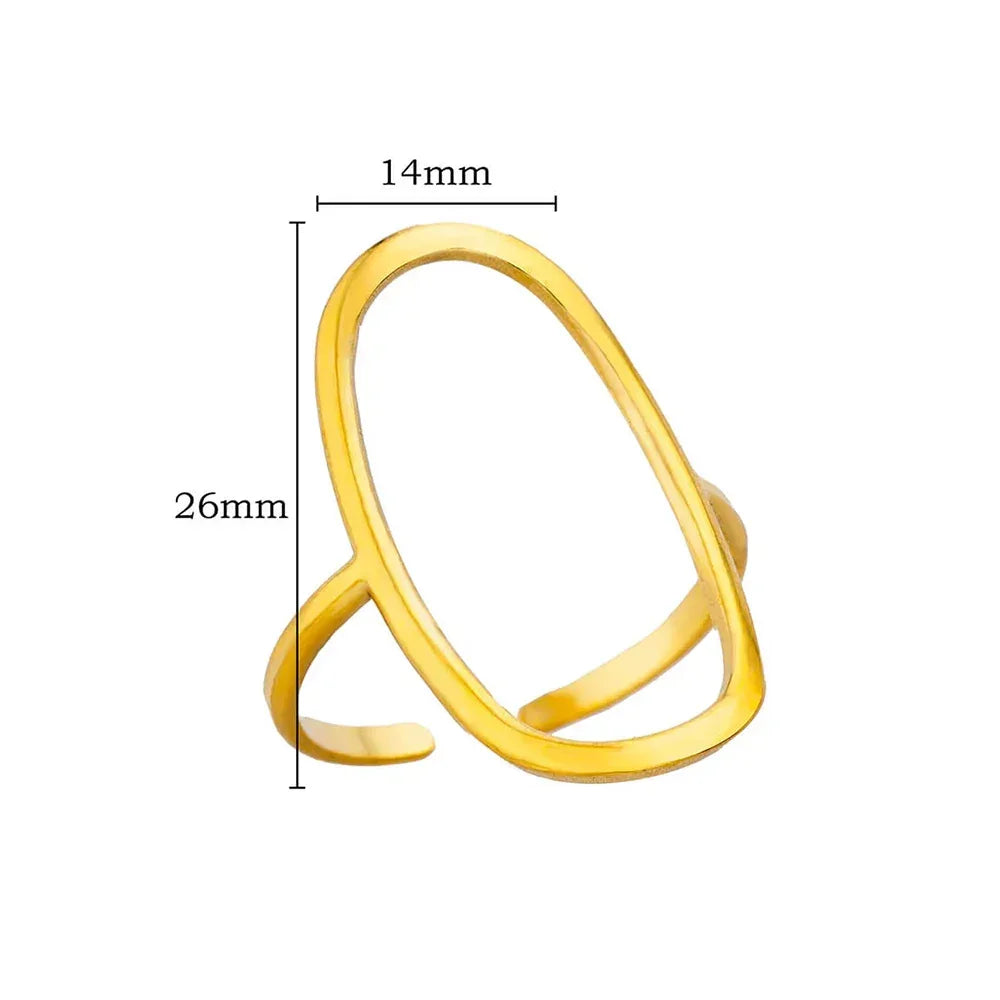 Stainless Steel Rings for Women Gold - Piña Colada