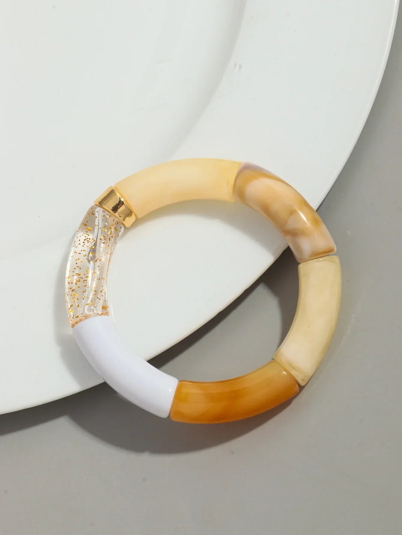Acrylic Design Bracelet - Piña Colada