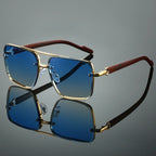Square Metal Shades Sunglasses - Piña Colada