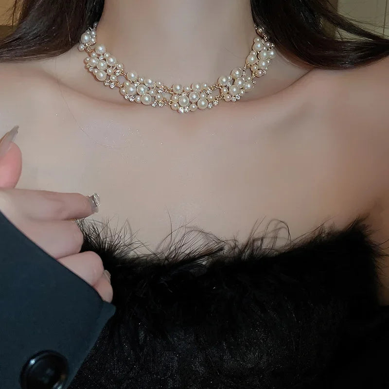 3-Piece Vintage Necklace & Earrings for Women - Piña Colada