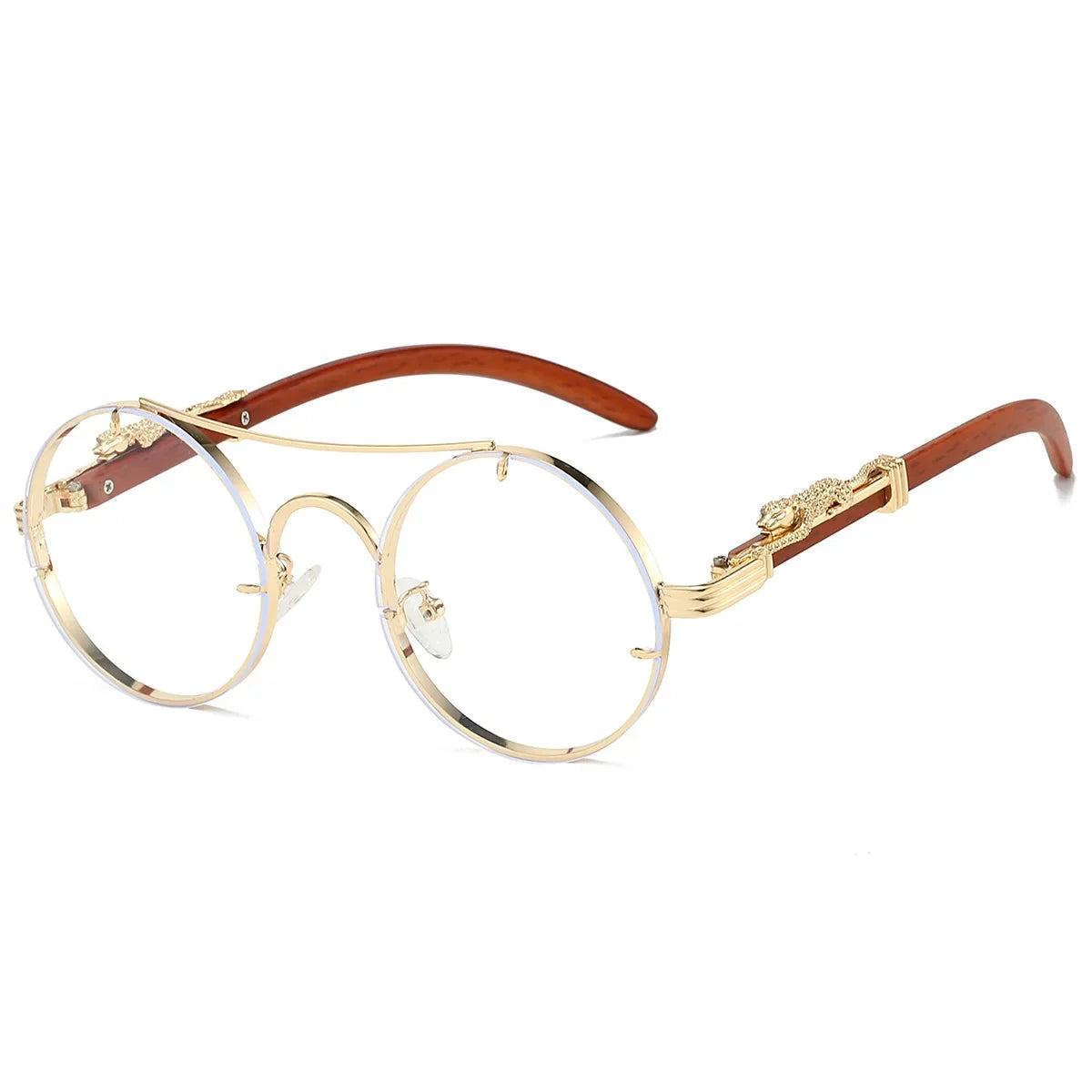 Vintage Round Sunglasses - Piña Colada