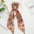 Print Bow Satin Long Ribbon - Piña Colada