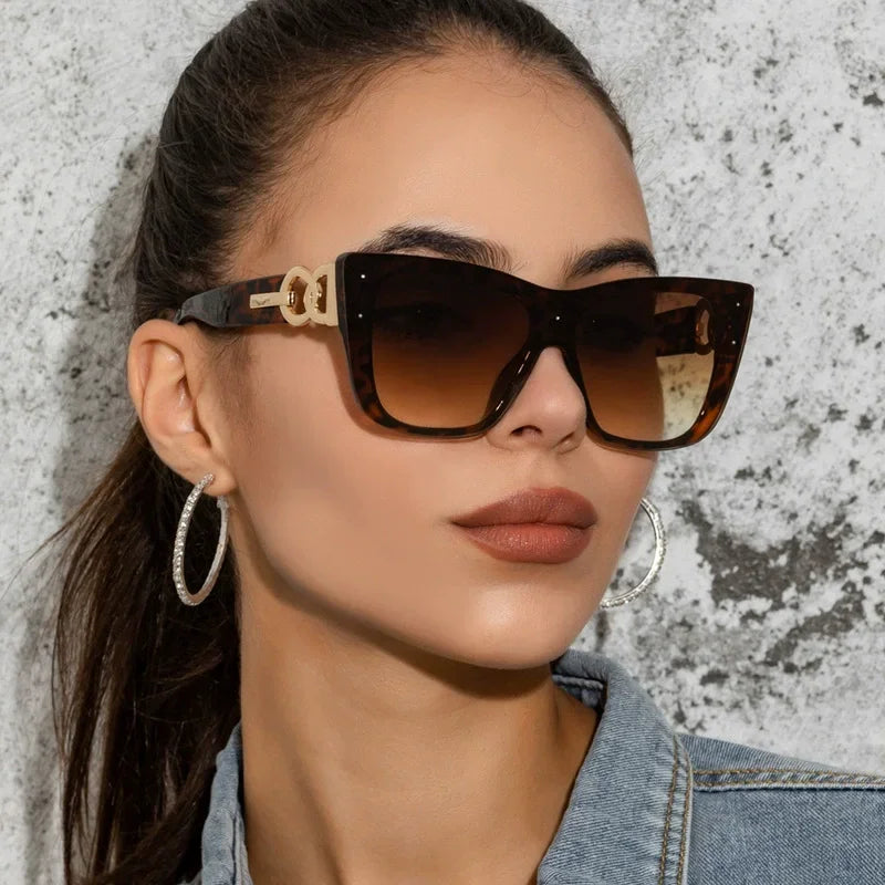 Big Frame Cat Eye Sunglasses - Piña Colada