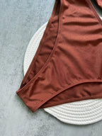 Metal Rings Cut Out Swimwear - Piña Colada