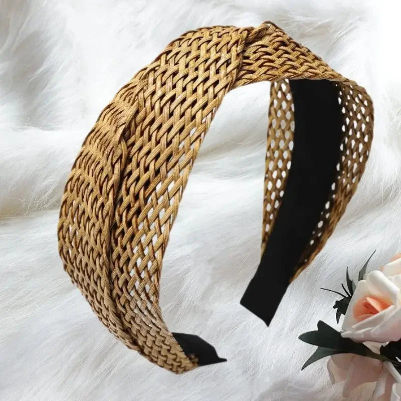 Headband Hair Band Weaving Cross - Piña Colada