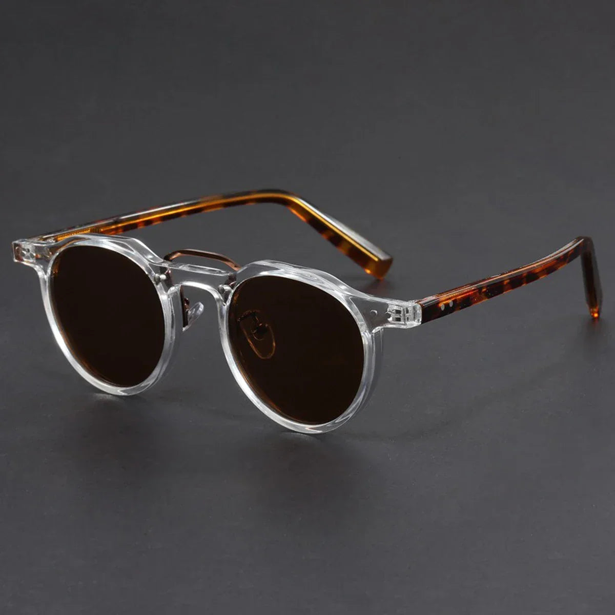 Retro Metal Frame Oval Sunglasses - Piña Colada