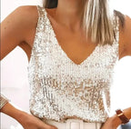 Sequins Summer Top - Piña Colada