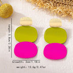 Colorful Geometric Earrings - Piña Colada