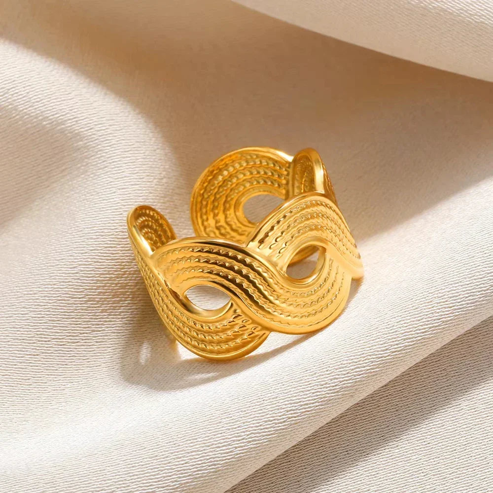 Stainless Steel Rings for Women Gold - Piña Colada