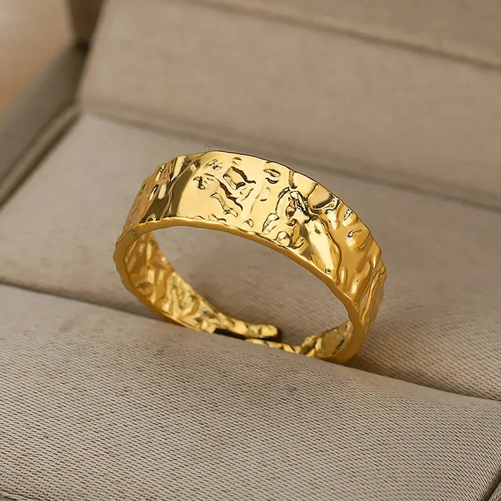 Stainless Steel Rings for Women Gold - Piña Colada