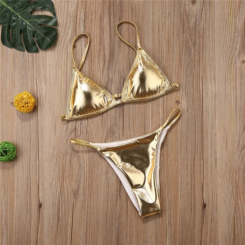 Sequins Bikini Set - Piña Colada