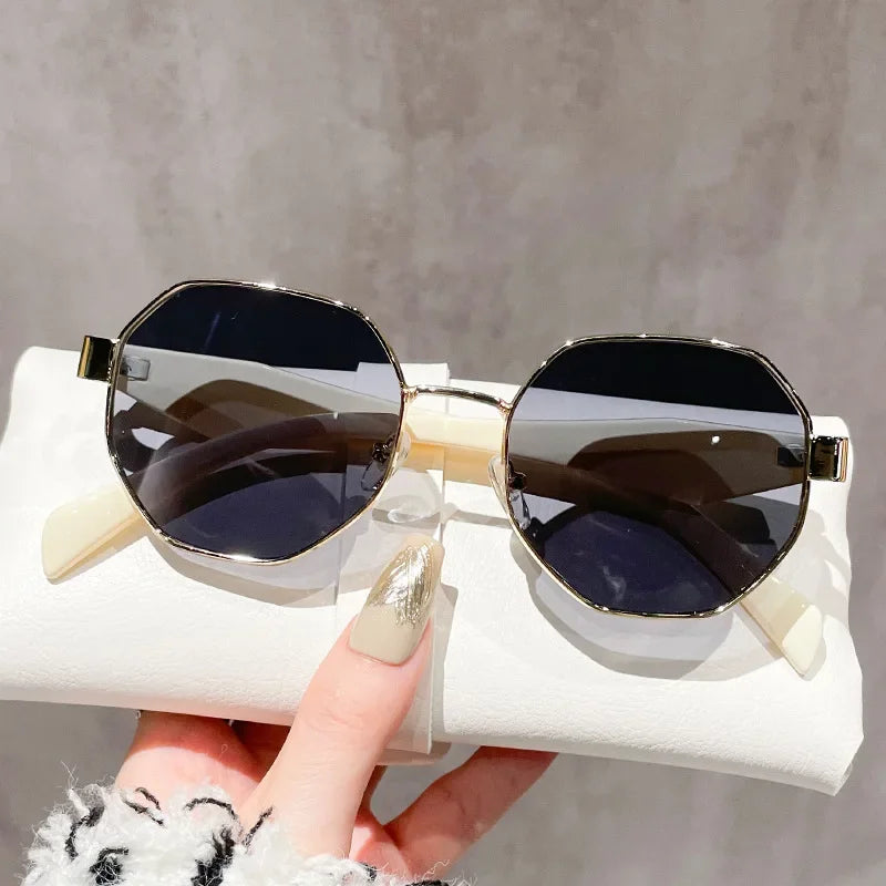Polygon Metal Sunglasses - Piña Colada