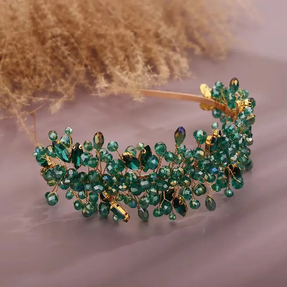 Handmade Rhinestones Tiaras - Piña Colada