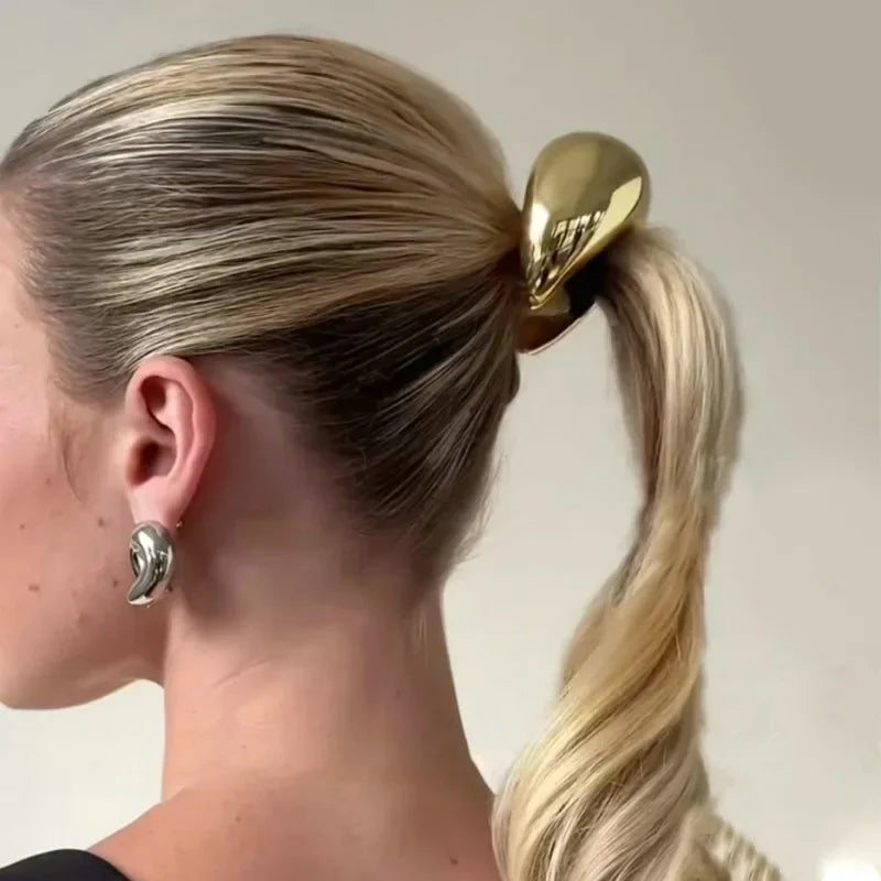 Metal Irregular Double-Layer Hair Bands - Piña Colada