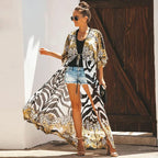 Bikini Cover Up Chiffon Kimono - Piña Colada