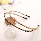 Crystal Pearl Rhinestone Hairband - Piña Colada