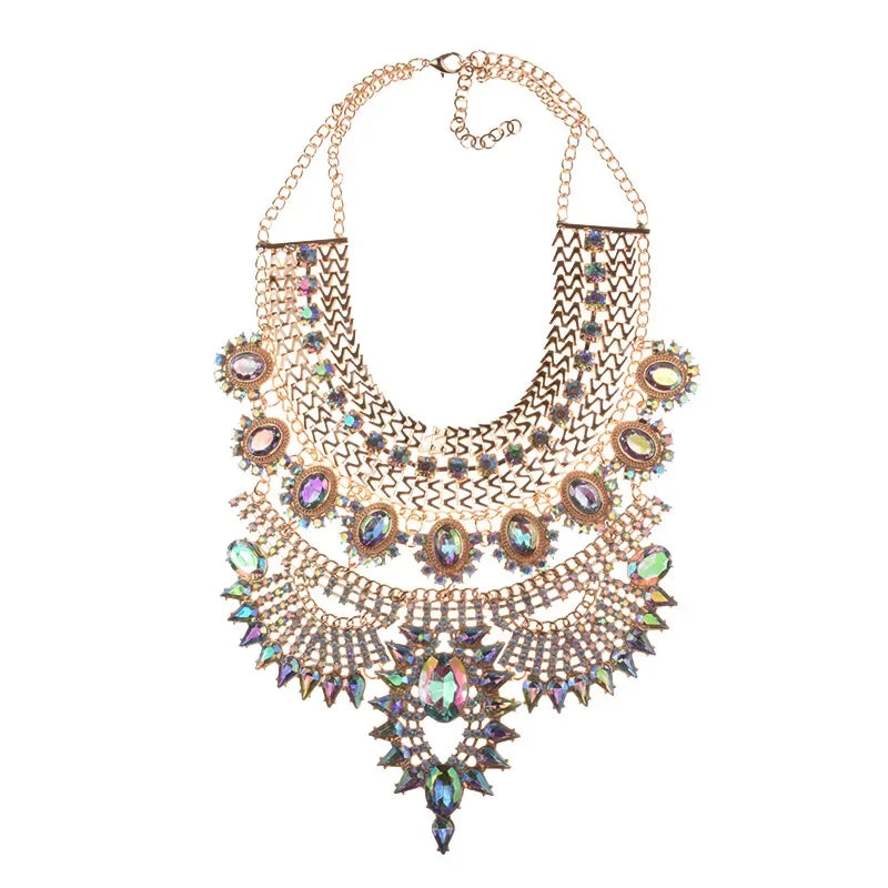 Large Collar Bohemian Vintage - Piña Colada