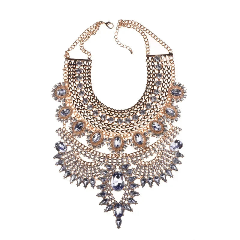 Large Collar Bohemian Vintage - Piña Colada