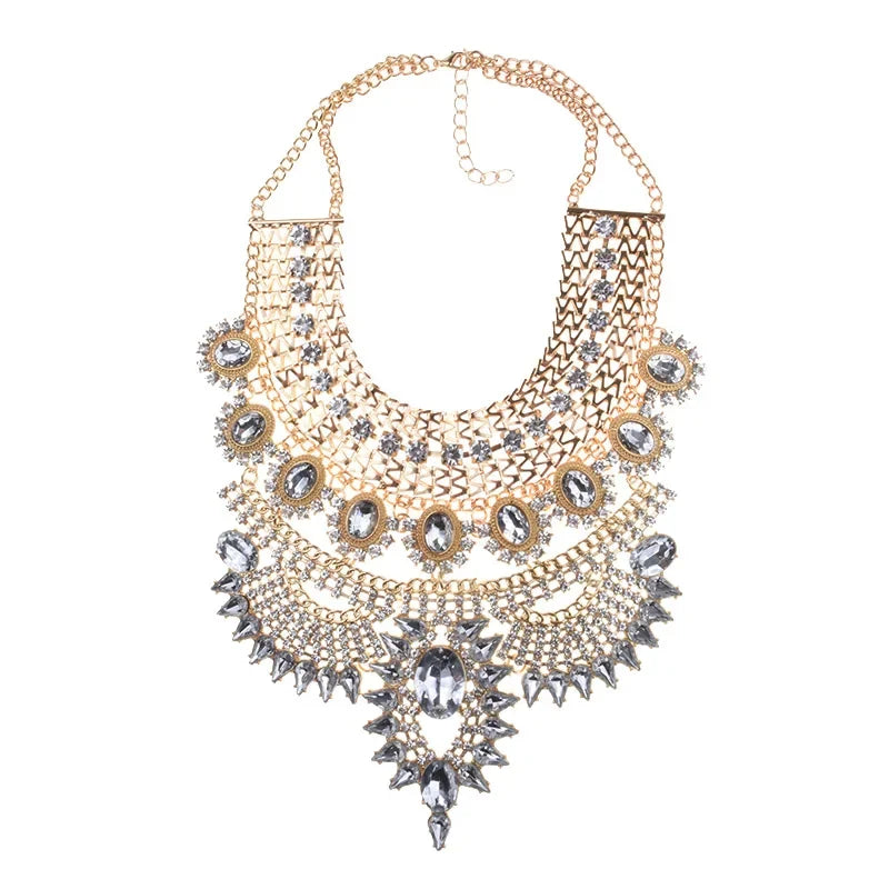 Large Collar Bohemian Vintage - Piña Colada