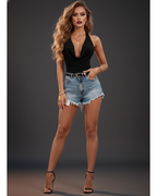 Deep V-Neck Bodysuit