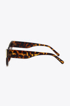 UV400 Rhinestone Trim Cat-Eye Sunglasses - Piña Colada