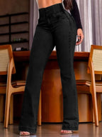 High Rise Bootcut Jeans - Piña Colada