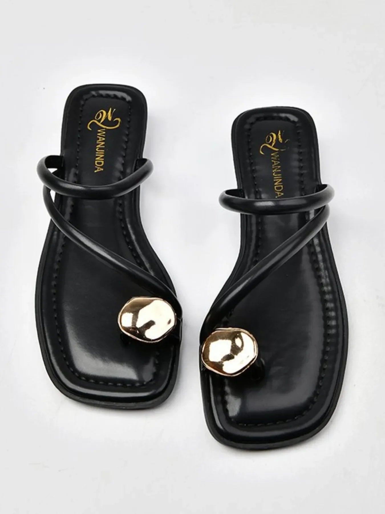PU Leather Summer Sandals - Piña Colada