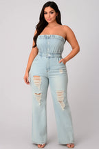American Retro Denim Jumpsuits