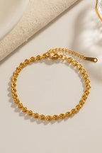Heart Chain Lobster Clasp Bracelet - Piña Colada