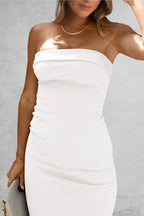 Slit Tube Midi Dress - Piña Colada