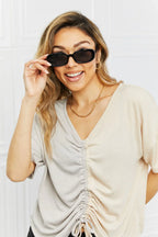 Oval Full Rim Sunglasses - Piña Colada