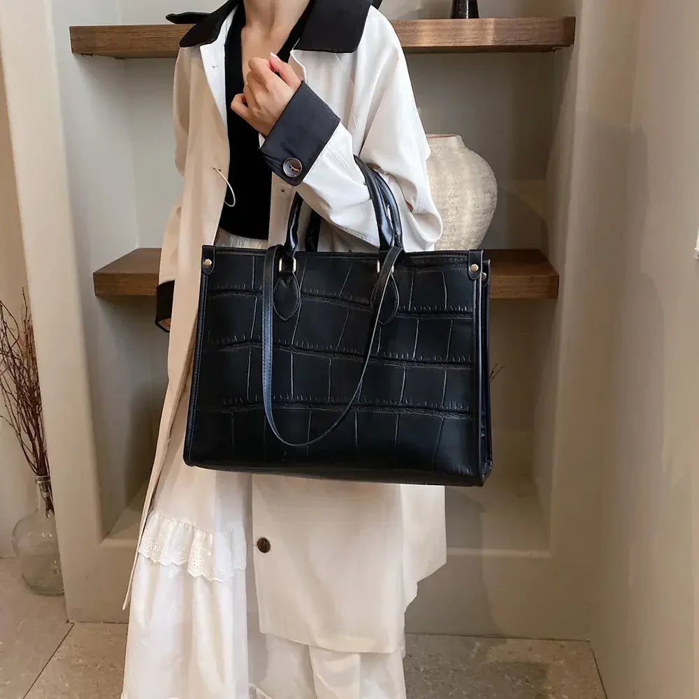 PU Leather Tote Bag - Piña Colada