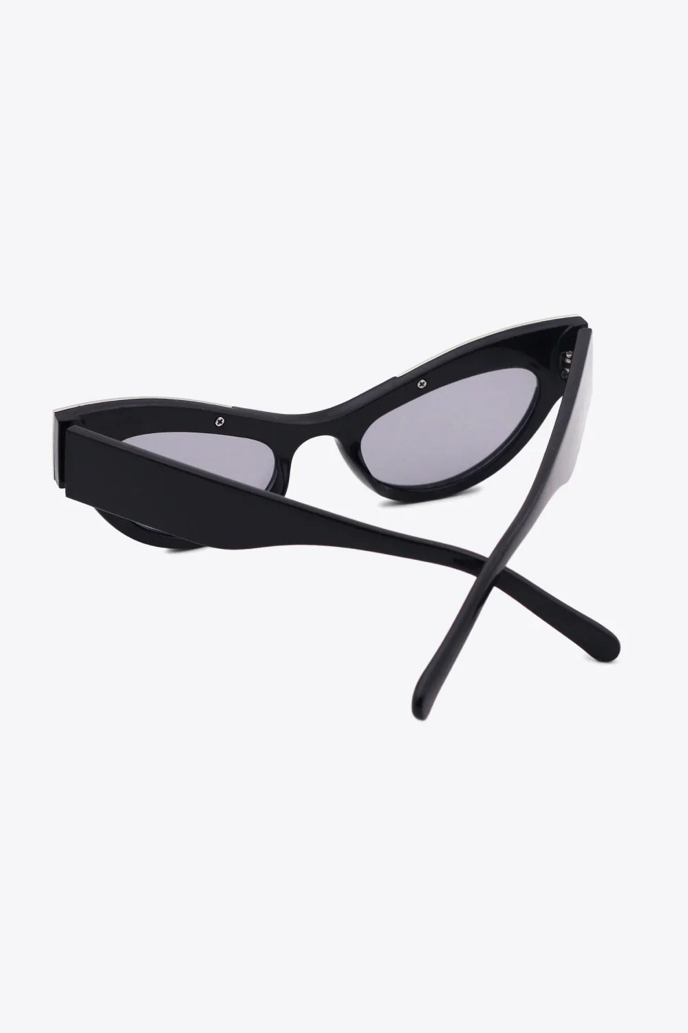 UV400 Rhinestone Trim Cat-Eye Sunglasses - Piña Colada