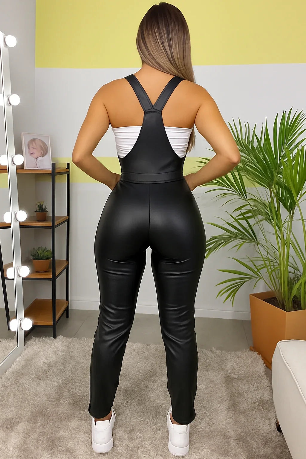 Black Overalls Jumpsuit