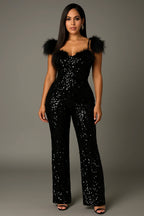 Top High High Waist Wide Leg Pants Jumpsuit