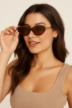 Polycarbonate Frame Cat-Eye Sunglasses