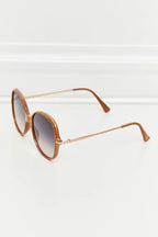 Metal-Plastic Hybrid Full Rim Sunglasses - Piña Colada