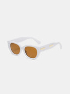 Cat Eye Polycarbonate Frame Sunglasses - Piña Colada