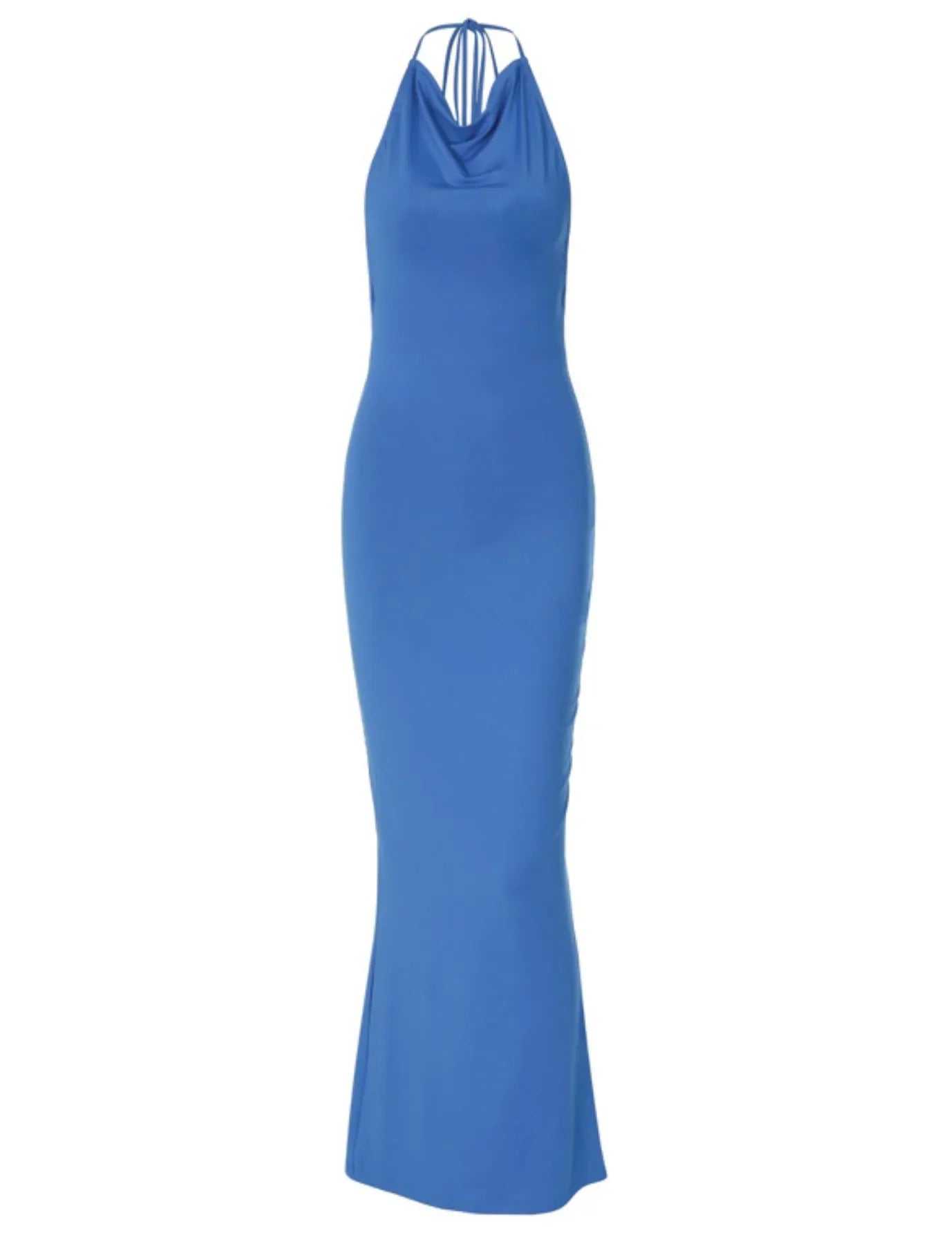 Backless Slit Sleeveless Bodycon Maxi Dress - Piña Colada