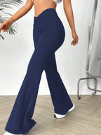 High Waisted Flare Pants - Piña Colada