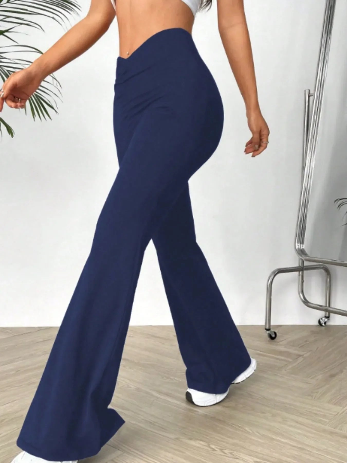 High Waisted Flare Pants - Piña Colada