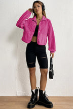 Snap Down Collared Jacket - Piña Colada